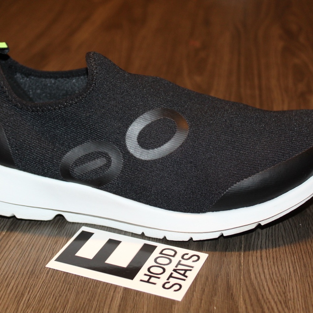 OOfos OOmg Sport LS Low Black White Womens Size 11 Sneakers - Picture 3 of 10